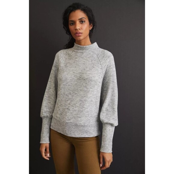 Anthropologie Sweaters - Anthropologie Gray Cowl Neck Sweater
